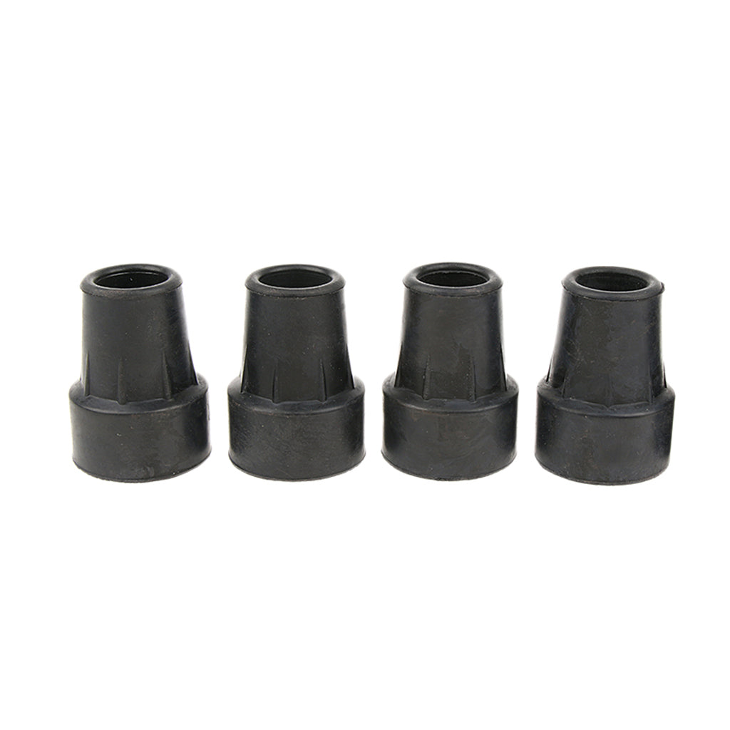 4 Pieces Walking Stick Ferrule Rubber Crutch Tips Bottom End Protector 16mm