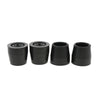 4 Pieces Walking Stick Ferrule Rubber Crutch Tips Bottom End Protector Black