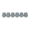 6 Pieces Rubber Tip For Cane Walking Stick Crutches Chair 7/8 inch Gray