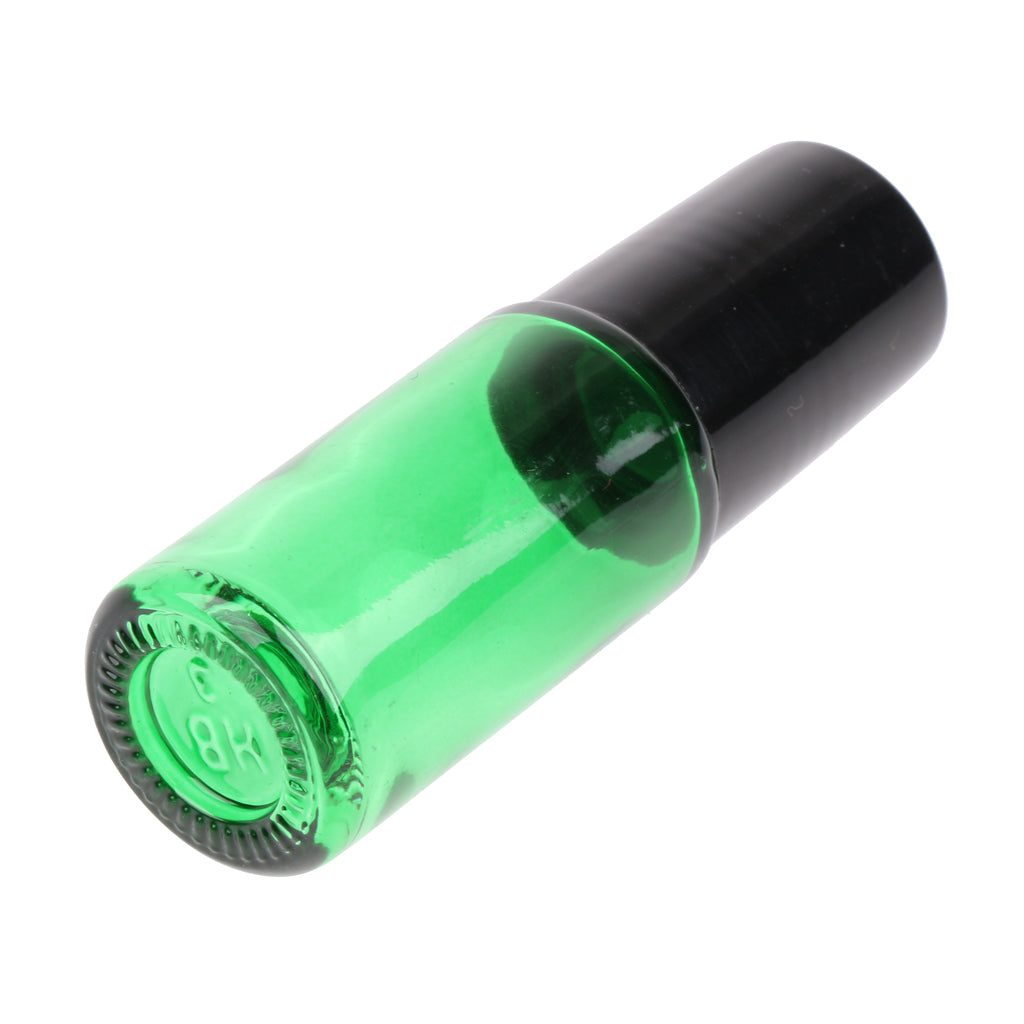 20 Pieces Portable Travel 5ml Essential Oil Glass Roller Bottles Light Green