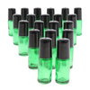 20 Pieces Portable Travel 5ml Essential Oil Glass Roller Bottles Light Green