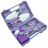 Garden Tools Set, 5 Pieces Gardening Tools with Purple Floral Print