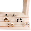 Jewelry Display Tray Earrings Rings Solid Wood Holder Organizer Shelf 4 Tier