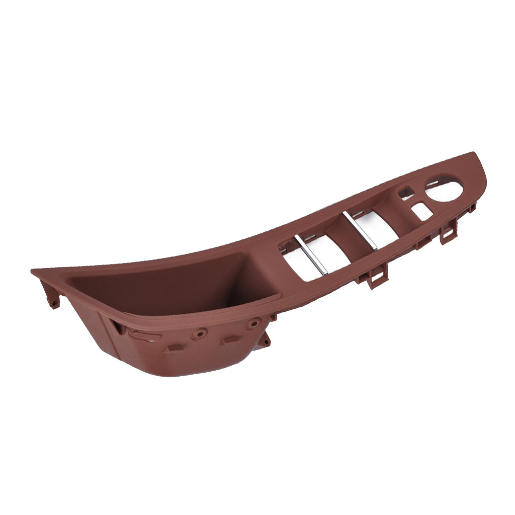 Front Left Door Handle Window Switch Panel Interior Frame for BMW Red Brown