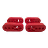 Universal Polyurethane Muffler Exhaust Hanger Hangers 4PCS Red