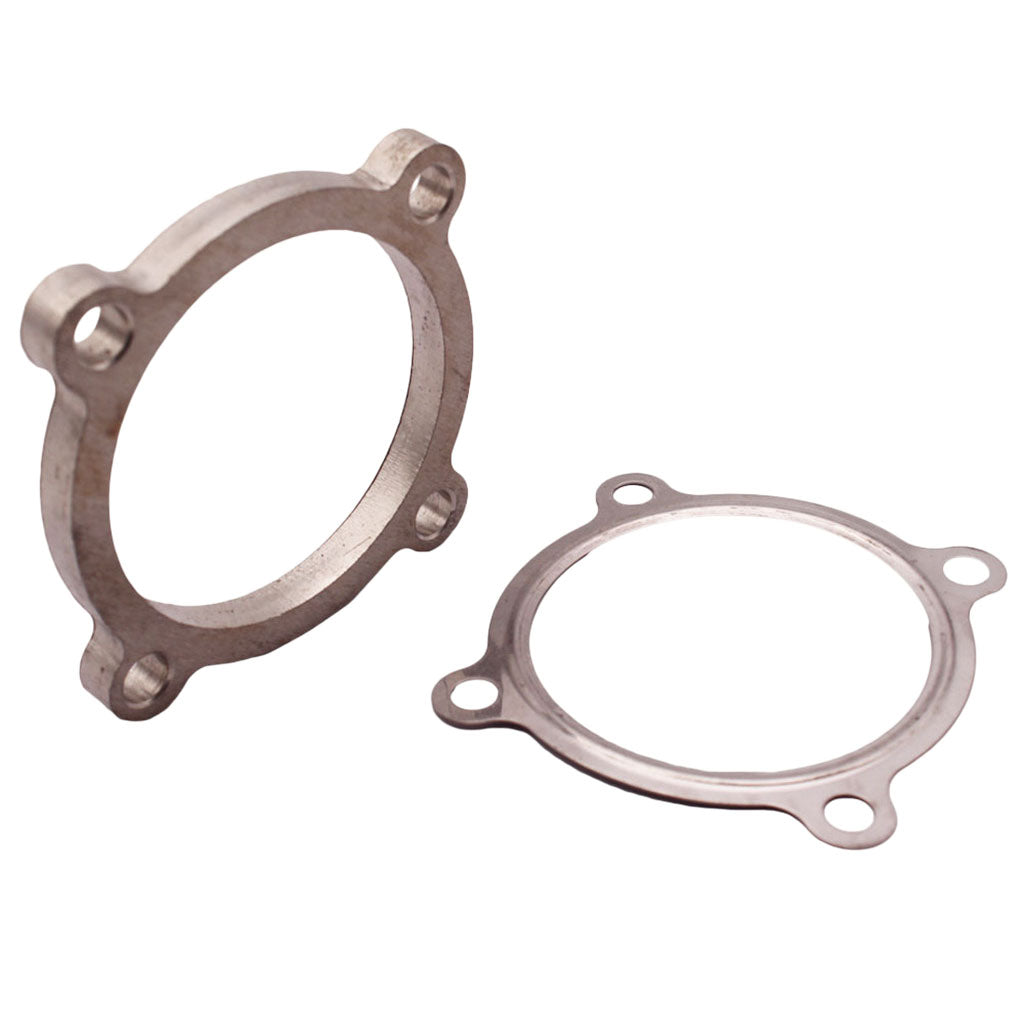 Mild Steel Turbo Exhaust Downpipe Flange & Gasket fit for Garrett T3 T4 GT30