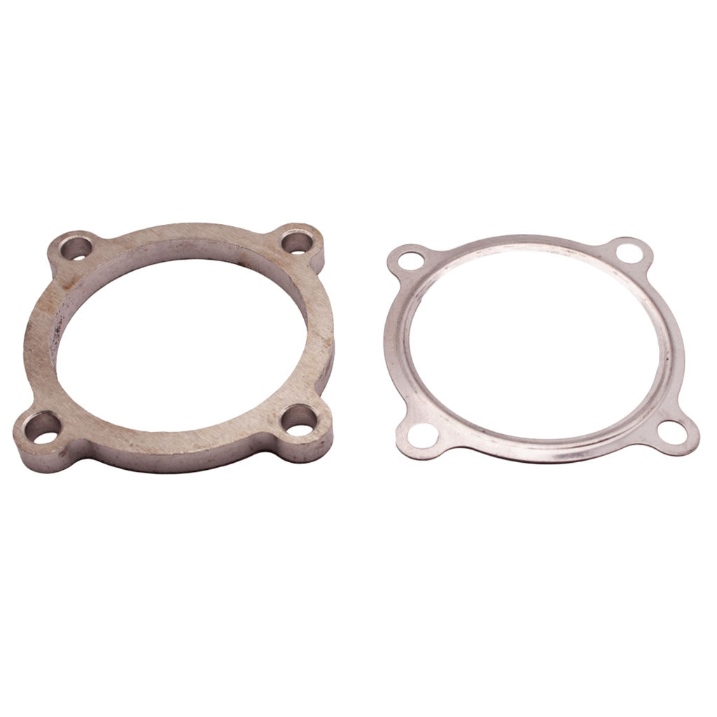 Mild Steel Turbo Exhaust Downpipe Flange & Gasket fit for Garrett T3 T4 GT30