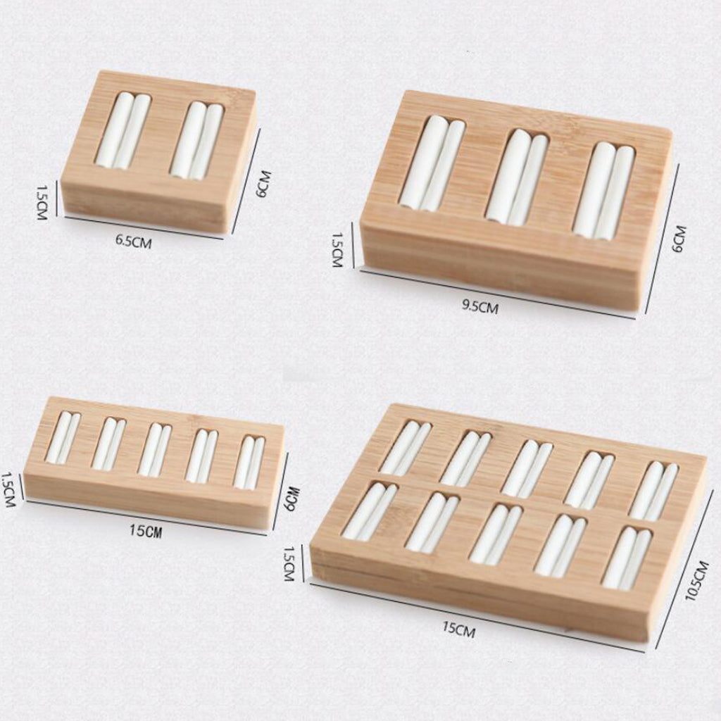 Wooden Earrings Rings Jewelry Display Tray Organizer Holder 15 Slots White