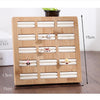 Wooden Earrings Rings Jewelry Display Tray Organizer Holder 15 Slots White