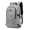 Anti-theft USB Charging Backpack Laptop Notebook Travel School Bag Gray