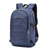 Anti-theft USB Charging Backpack Laptop Notebook Travel School Bag Blue