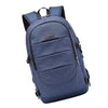 Anti-theft USB Charging Backpack Laptop Notebook Travel School Bag Blue