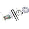 600M Wireless Network Card,PCI-E Express Card Adapter/Dual Band 2.4/5G