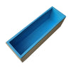 Flexible Rectangular Soap Silicone Loaf Mold Wood Box for 42oz Soaps Blue