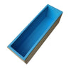 Flexible Rectangular Soap Silicone Loaf Mold Wood Box for 42oz Soaps Blue