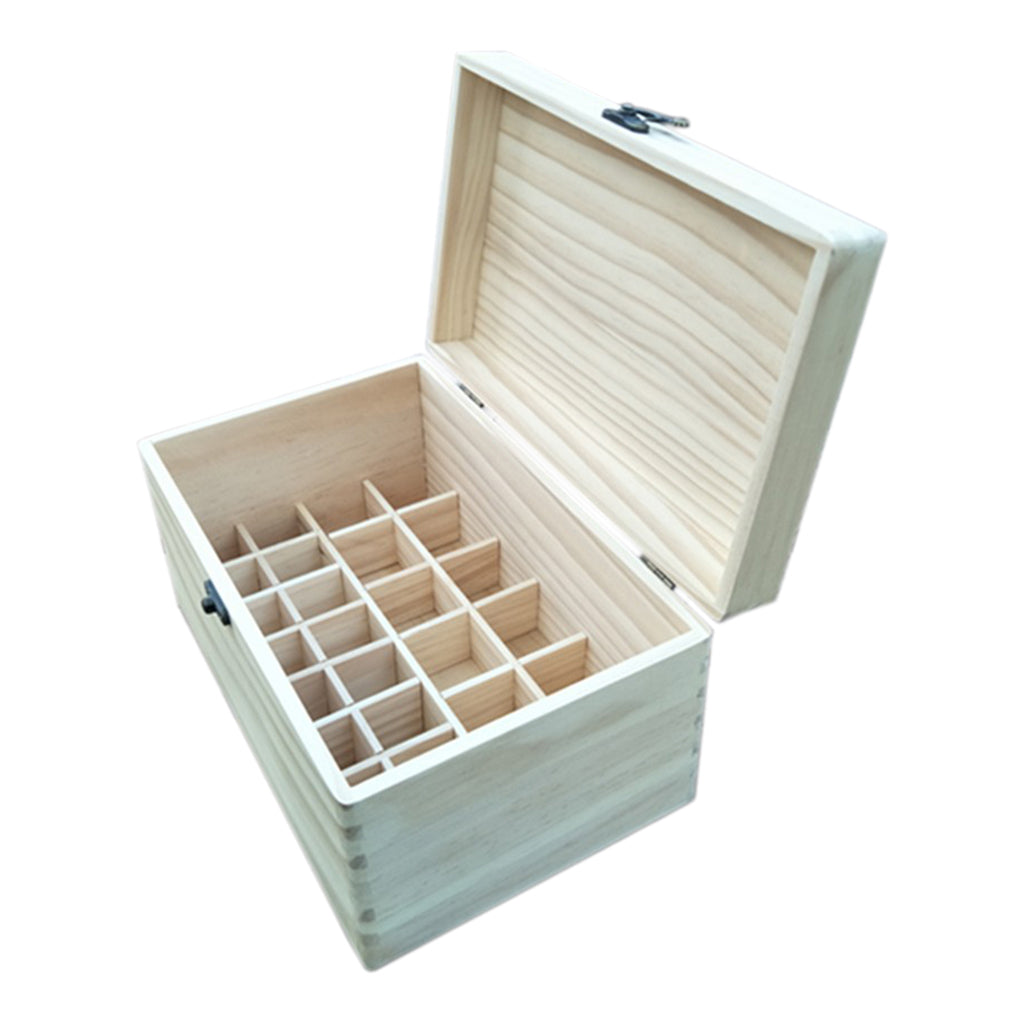 28 Slots Essential Oil Storage Box Wooden Case Organizer Container 30ml+10ml