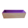 Flexible Rectangular Soap Silicone Loaf Mold Wood Box for 32oz Soap  Purple