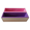 Flexible Rectangular Soap Silicone Loaf Mold Wood Box for 32oz Soap  Purple