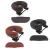 3pcs Face Cradle Cushion Arm Support Pillow Set for Massage Table Bed Brown