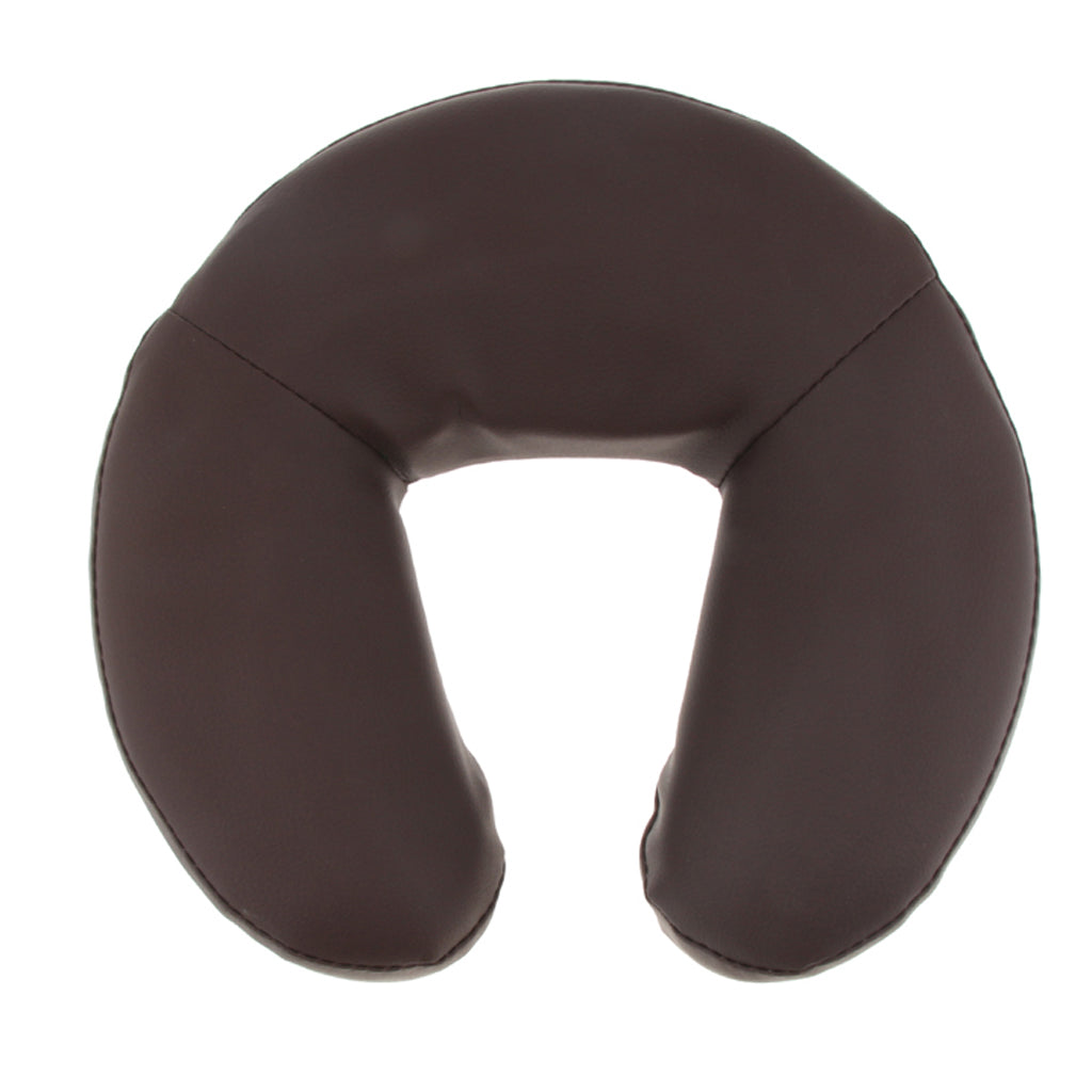 3pcs Face Cradle Cushion Arm Support Pillow Set for Massage Table Bed Brown