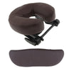 3pcs Face Cradle Cushion Arm Support Pillow Set for Massage Table Bed Brown