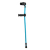 Adjustable Forearm Crutches Aluminum Arm Cuff Crutch w/ Handle Grip Blue