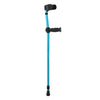 Adjustable Forearm Crutches Aluminum Arm Cuff Crutch w/ Handle Grip Blue