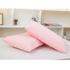 Breathable Anti Dust Mite Pillow Protector Pillowcase Zippered 50x70cm Pink