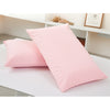 Breathable Anti Dust Mite Pillow Protector Pillowcase Zippered 50x70cm Pink