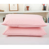 Breathable Anti Dust Mite Pillow Protector Pillowcase Zippered 50x70cm Pink