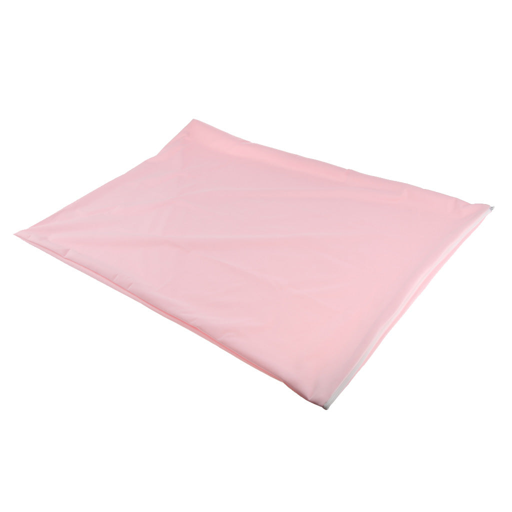 Breathable Anti Dust Mite Pillow Protector Pillowcase Zippered 50x70cm Pink