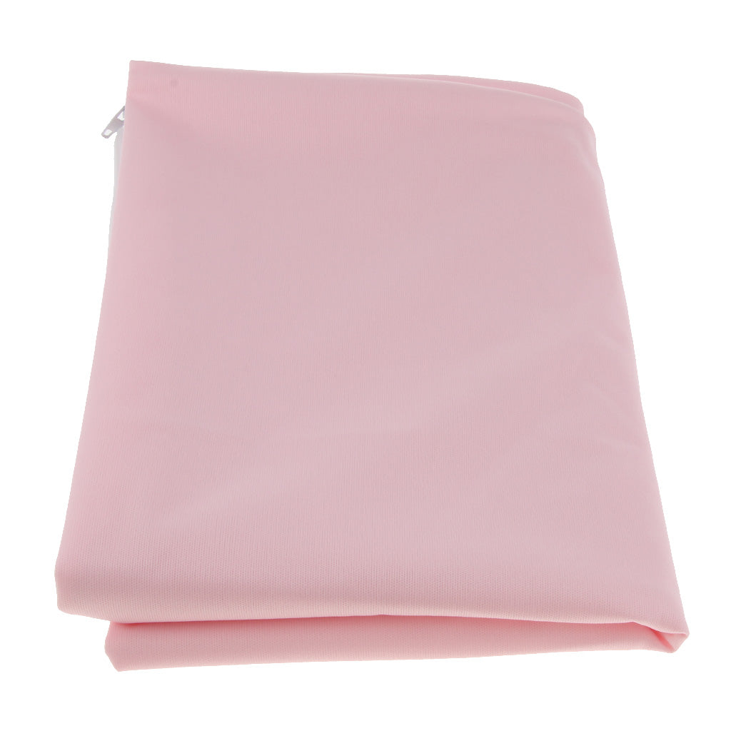 Breathable Anti Dust Mite Pillow Protector Pillowcase Zippered 50x70cm Pink