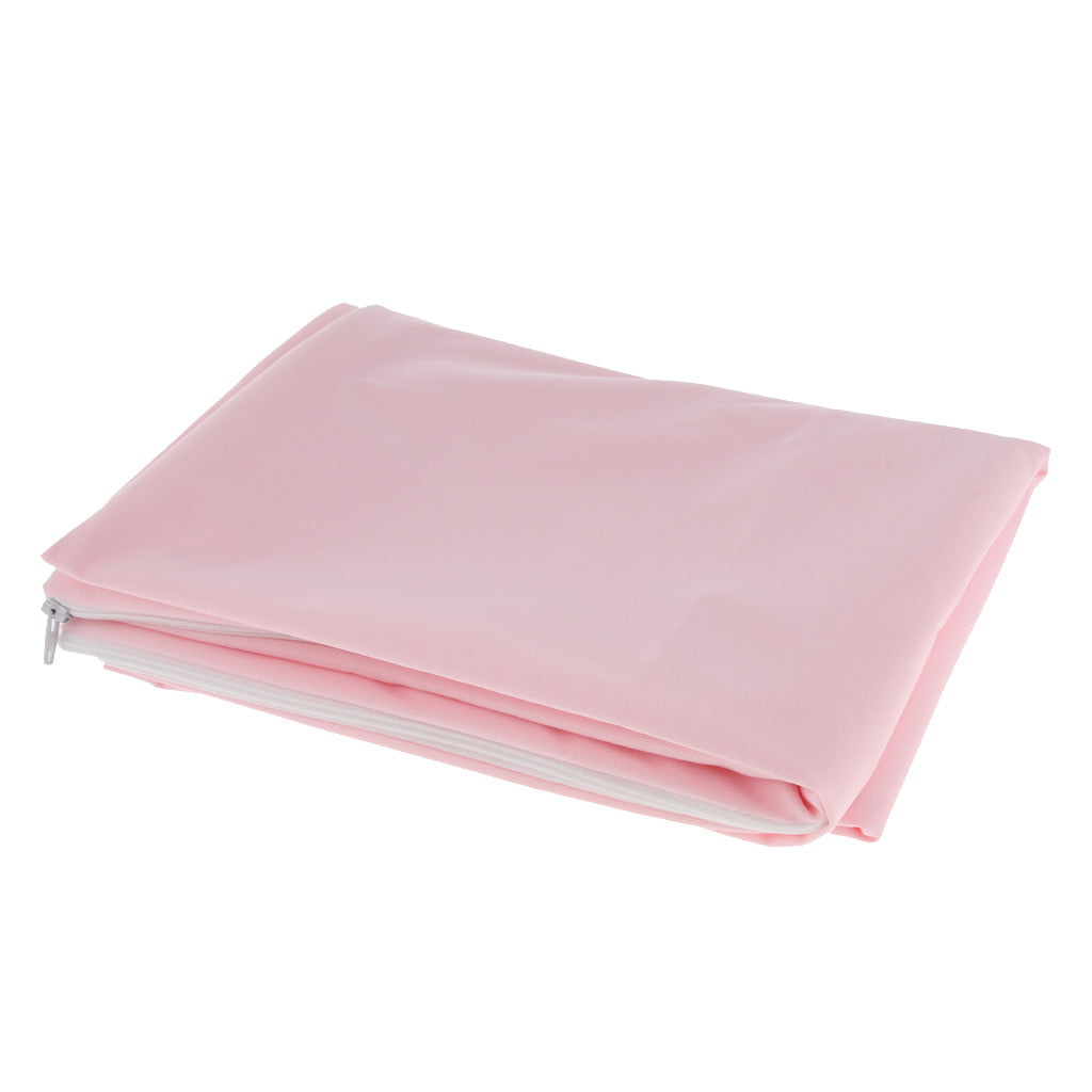 Breathable Anti Dust Mite Pillow Protector Pillowcase Zippered 50x70cm Pink