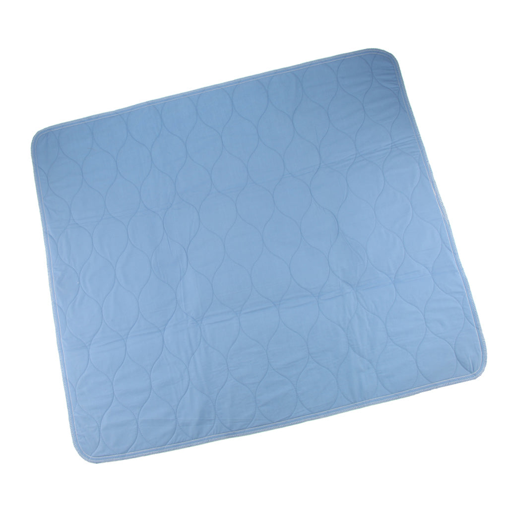 Soft 4-Layer Waterproof Incontinence Bed Underpads 70 x 80 cm Blue