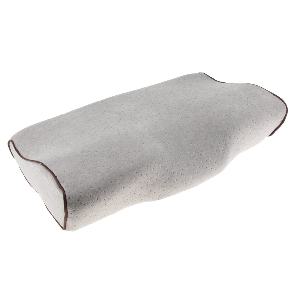 Memory Foam Sleeping Pillow Cushion for Neck Shoulder Back Pain Gray