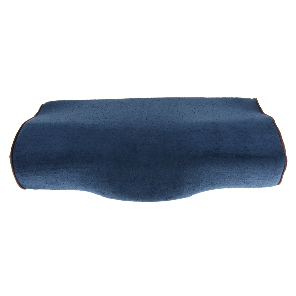 Memory Foam Sleeping Pillow Cushion for Neck Shoulder Back Pain Dark Blue