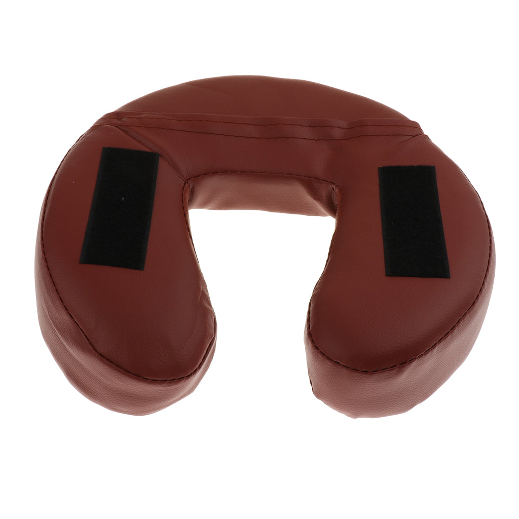 Foam Face Down Cradle Cushion Pillow for Massage Acupuncture Table Bed Red