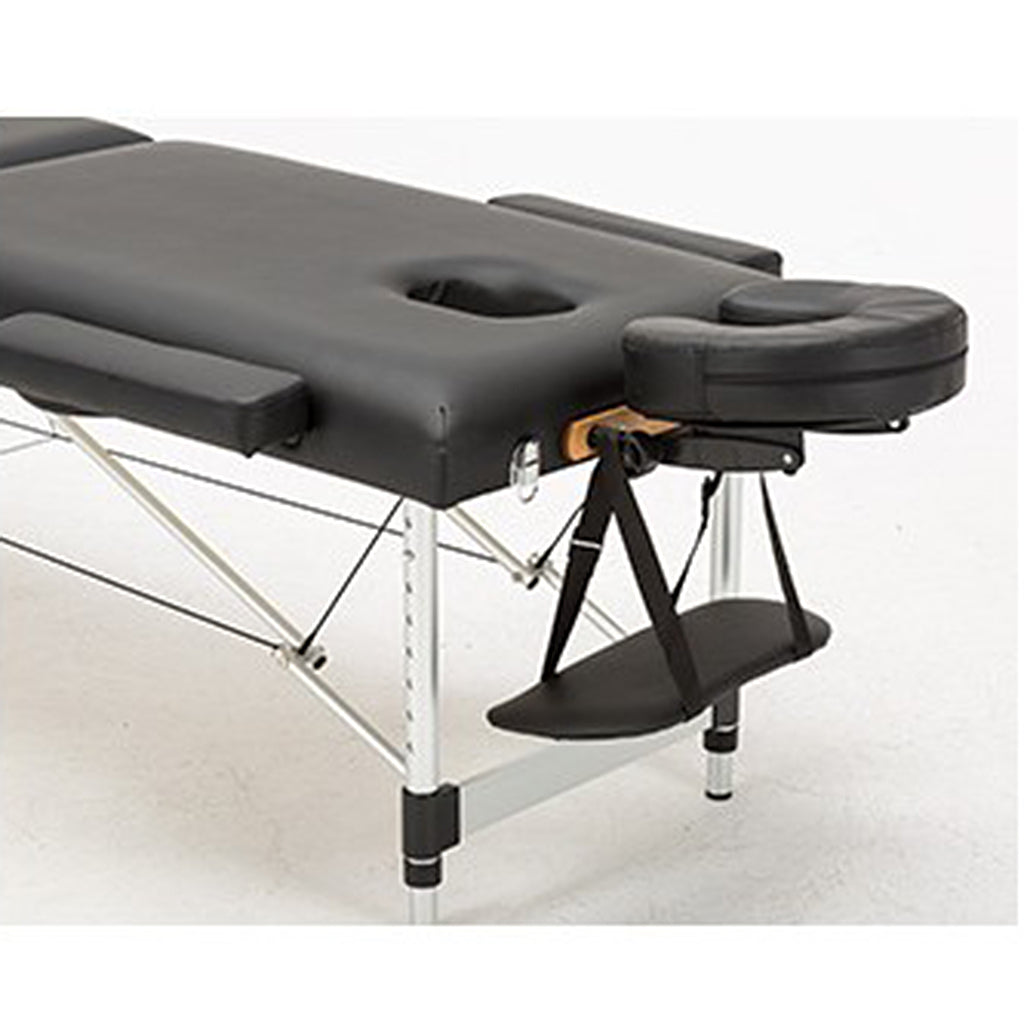 Foam Face Down Cradle Cushion Pillow for Massage Acupuncture Table Bed Black