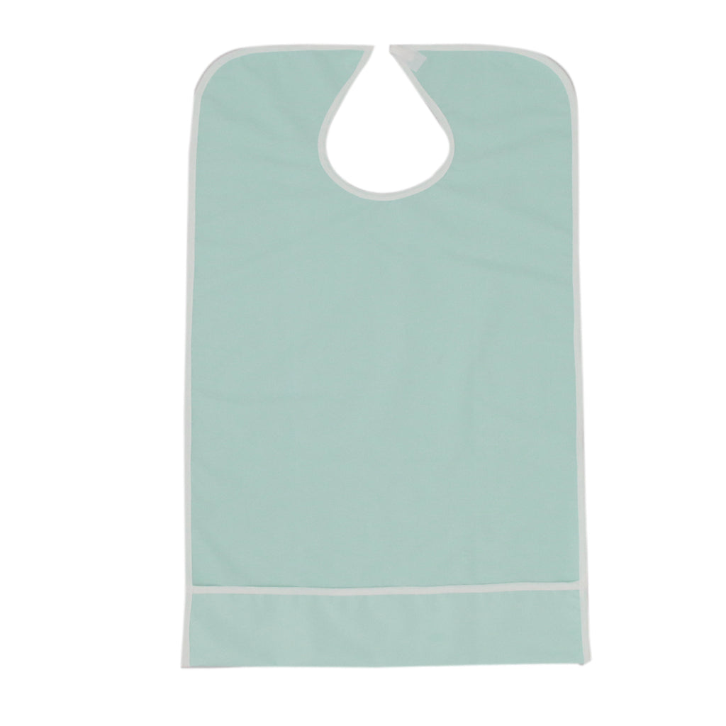 Elder Adult Disability Bib Mealtime Cloth Protector Apron Waterproof Green S