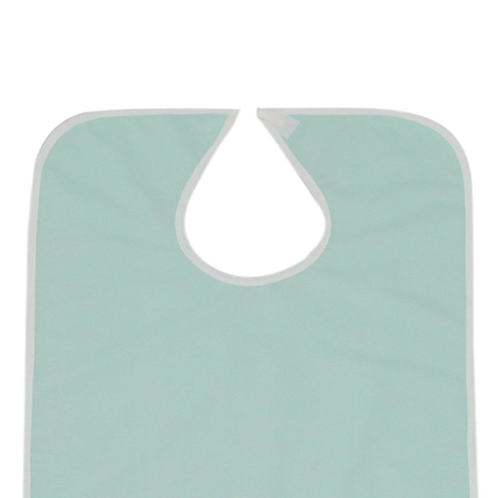 Elder Adult Disability Bib Mealtime Cloth Protector Apron Waterproof Green S