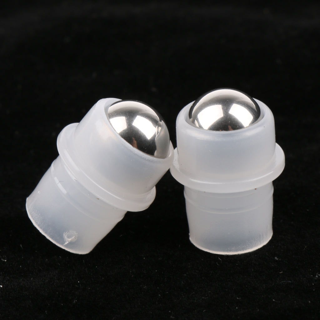 30 Pieces Stainless Steel Roller Ball Tops For Essential Oils Bottles 11mm