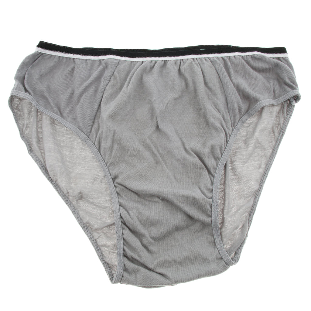 5 Pieces Adults Disposable Briefs Travel Men One Time Underwear XXL Gray