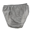 5 Pieces Adults Disposable Briefs Travel Men One Time Underwear XXL Gray