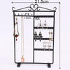 Metal Jewelry Stand Display Bracelets Earrings Holder Organizer Rack Black