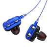 Single Speaker 1.2M Wired 3.5MM Earphone Earbuds HiFi Stereo Headset Blue