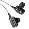 Single Speaker 1.2M Wired 3.5MM Earphone Earbuds HiFi Stereo Headset Black