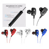 Single Speaker 1.2M Wired 3.5MM Earphone Earbuds HiFi Stereo Headset Black