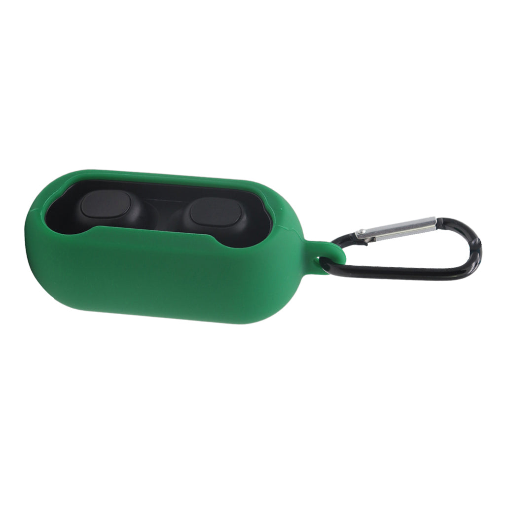 Silicone Earphone Case Protective Skin Cover For SoundPEATS TrueFree Green