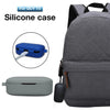 Silicone Case For QCY T5 Wireless Headset Protective Sleeve Cover Gray