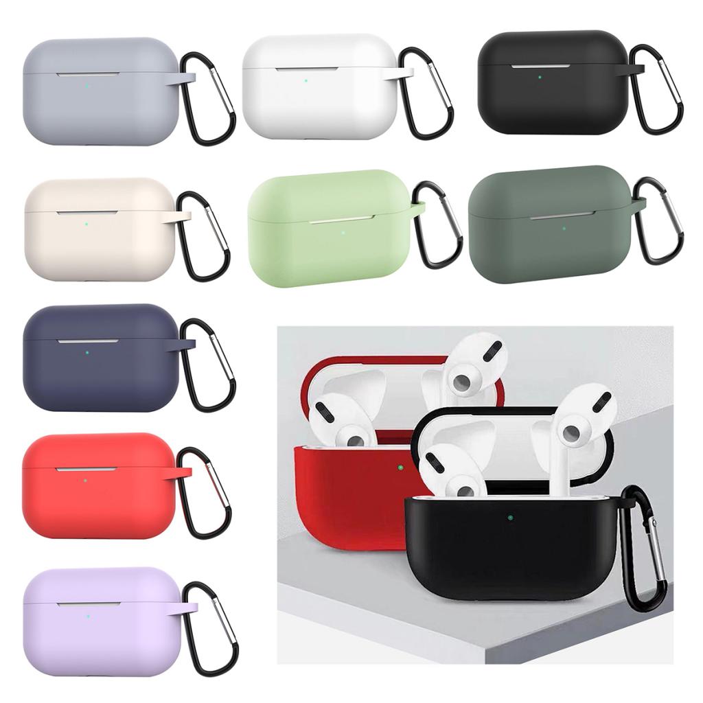 Silicone Protective Case Cover For AirPods Pro Earphone White